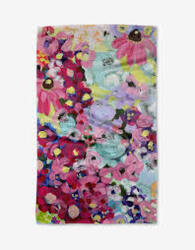 Pink Fields of Joy Tea Towel from Designs by Dennis, florist in Kingfisher, OK