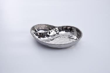 2 Section Silver Serving Dish                  from Designs by Dennis, florist in Kingfisher, OK